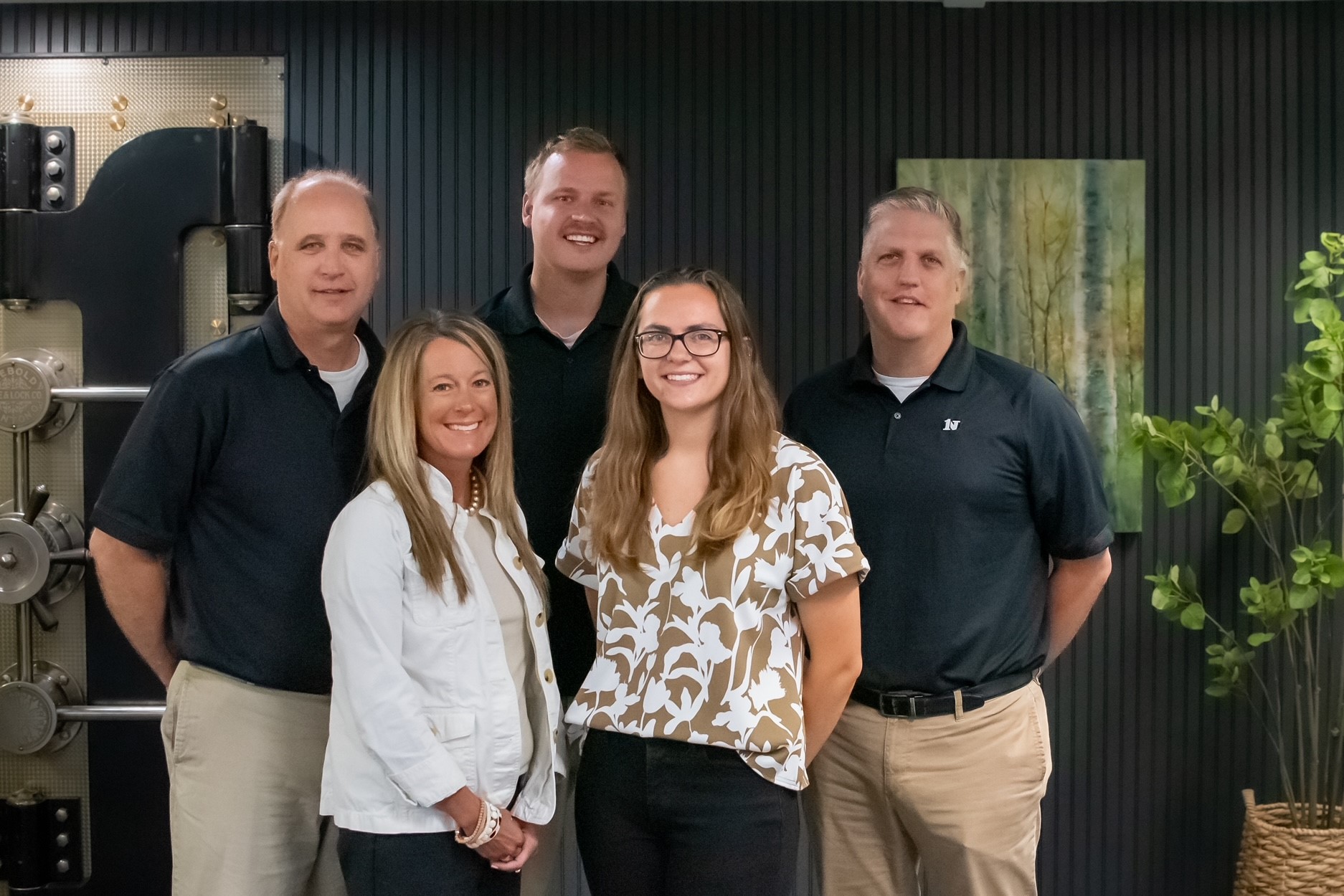 Photo of our Loan Team: Mike, Heather, Seth, Emma and Josh